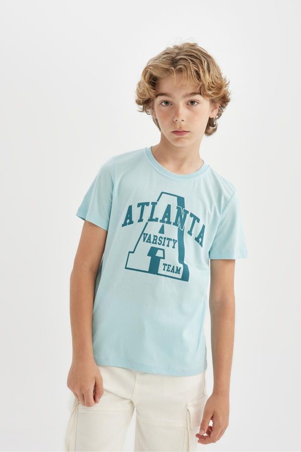 DEFACTO DEFACTO Boy&#39;s Crew Neck Printed Short Sleeve T-Shirt