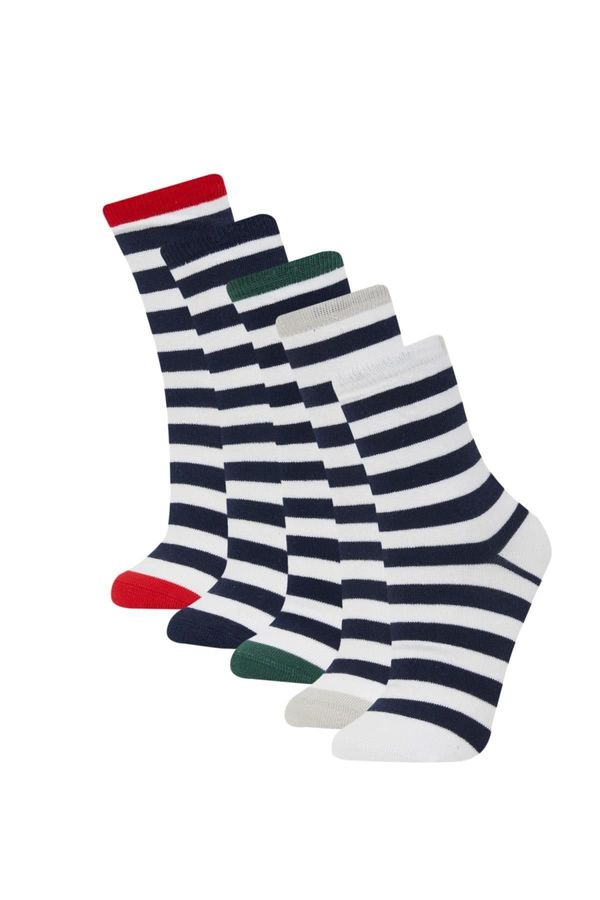 DEFACTO DEFACTO Boy's 5-Piece Cotton Long Socks