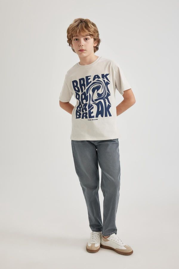 DEFACTO DEFACTO Boy's Balloon Fit Straight Leg Jean Trousers