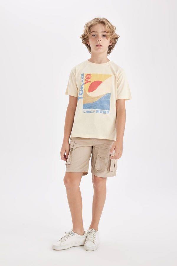 DEFACTO DEFACTO Boys Cargo Fit Parachute Shorts