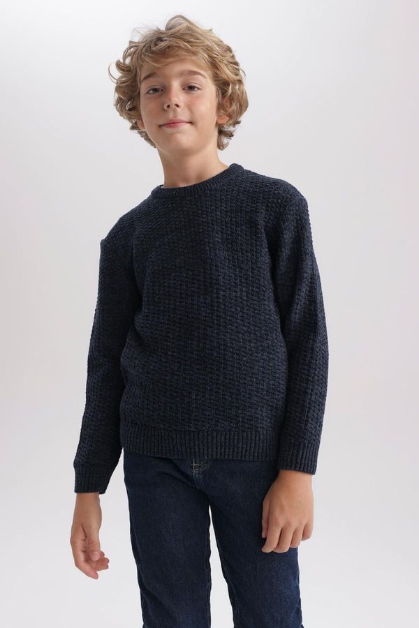 DEFACTO DEFACTO Boy's Crew Neck Knitwear Sweater