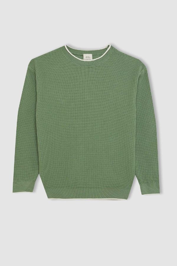 DEFACTO DEFACTO Boy's Crew Neck Knitwear Sweater