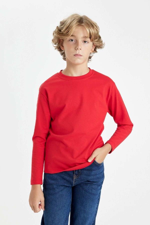 DEFACTO DEFACTO Boy's Crew Neck Long Sleeve School T-Shirt K1686a624au