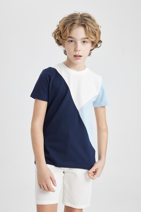 DEFACTO DEFACTO Boy's Crew Neck Pique Short Sleeve T-Shirt