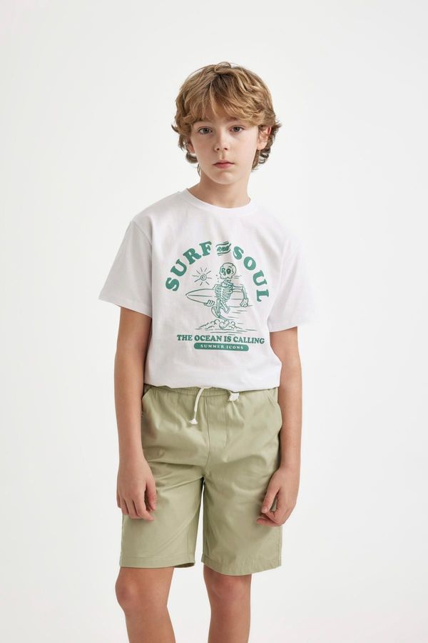 DEFACTO DEFACTO Boys' Crew Neck Printed Short Sleeve T-Shirt