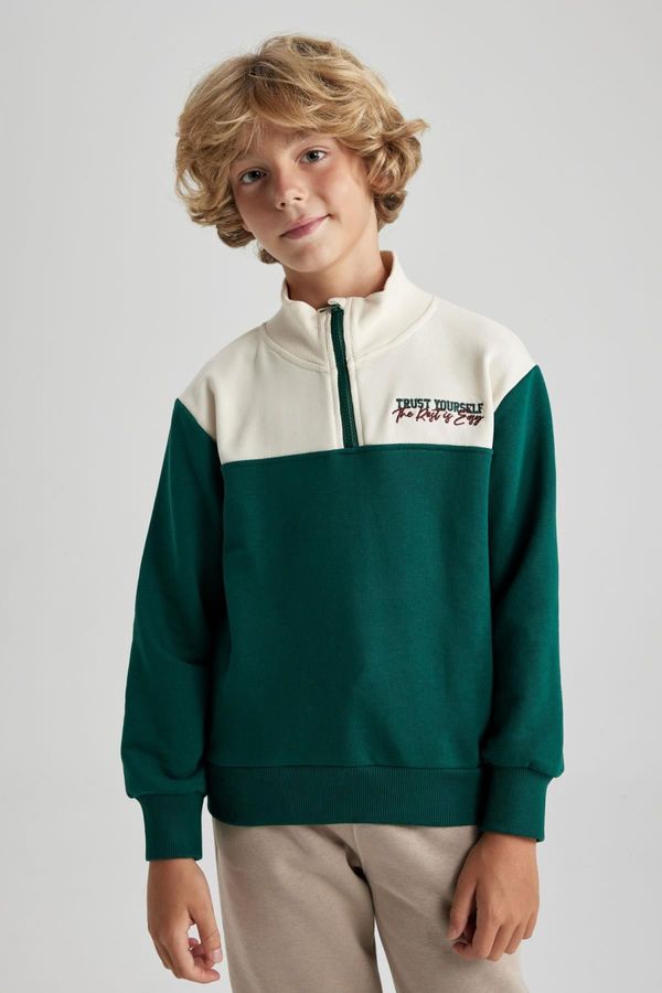 DEFACTO DEFACTO Boy's Half Zipper Sweatshirt