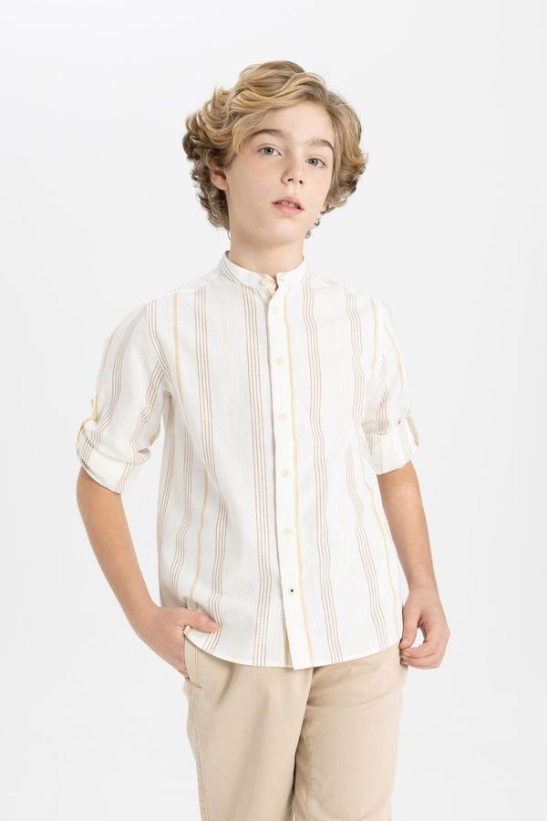 DEFACTO DEFACTO Boy's High Neck Long Sleeve Shirt