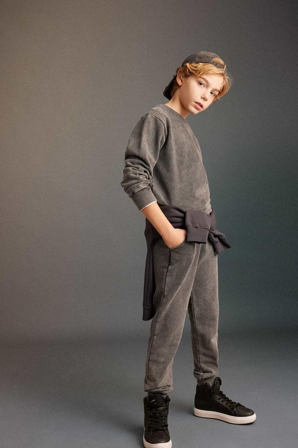 DEFACTO DEFACTO Boy's Jogger Waist Tie Elastic Leg Pocket Sweatpants