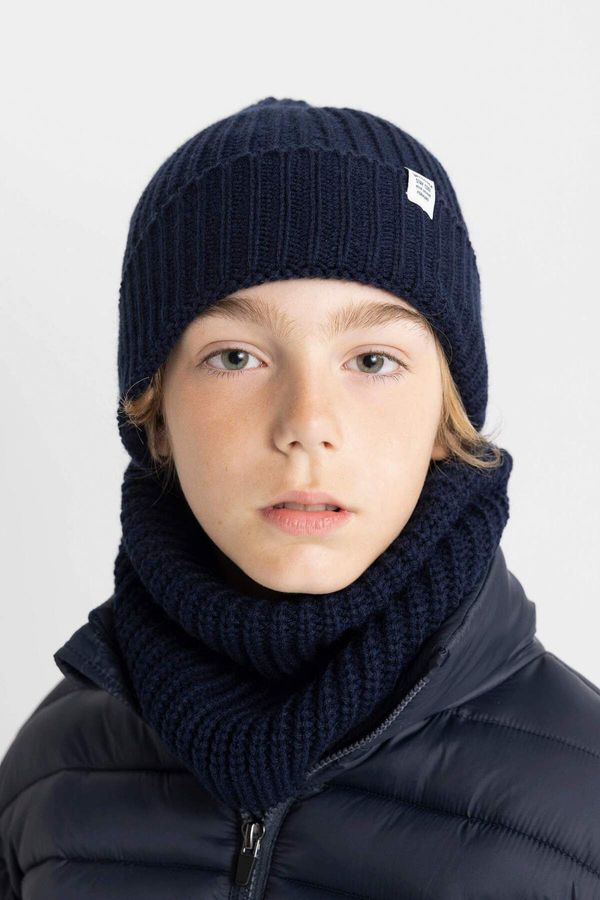 DEFACTO DEFACTO Boy's Knitwear Neck Collar Beret Set of 2