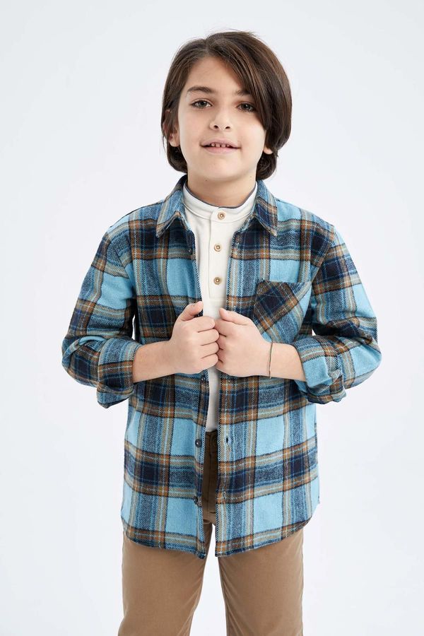 DEFACTO DEFACTO Boy's Long Sleeve Flannel Shirt