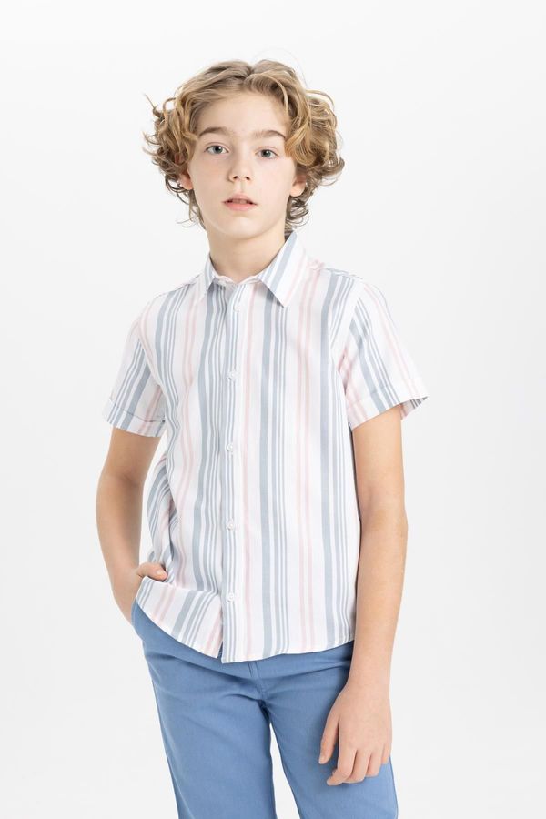 DEFACTO DEFACTO Boys Polo Neck Twill Short Sleeve Shirt