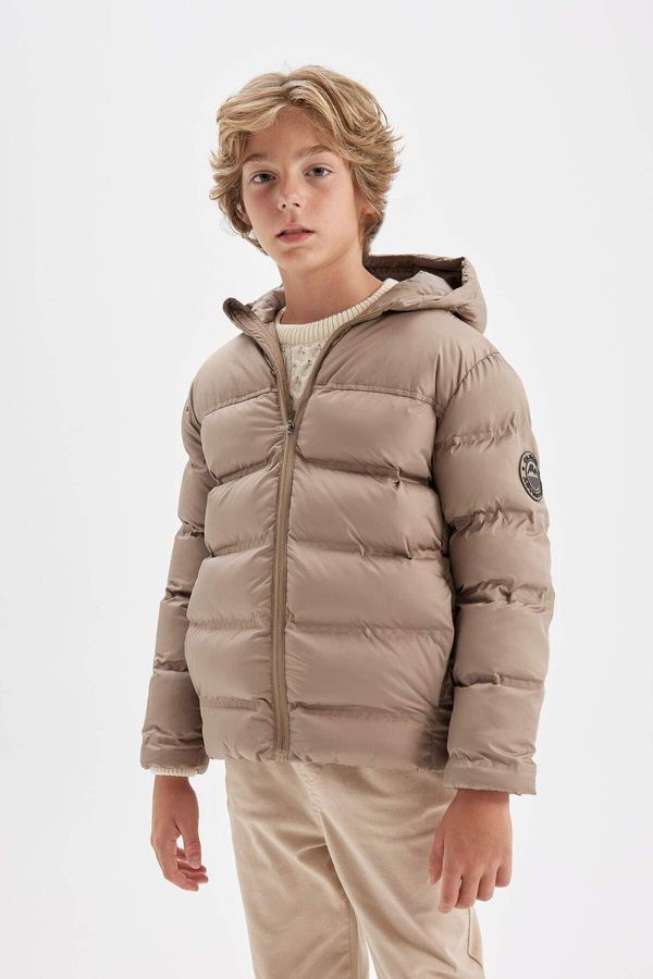 DEFACTO DEFACTO Boy's Water Repellent Hooded Coat