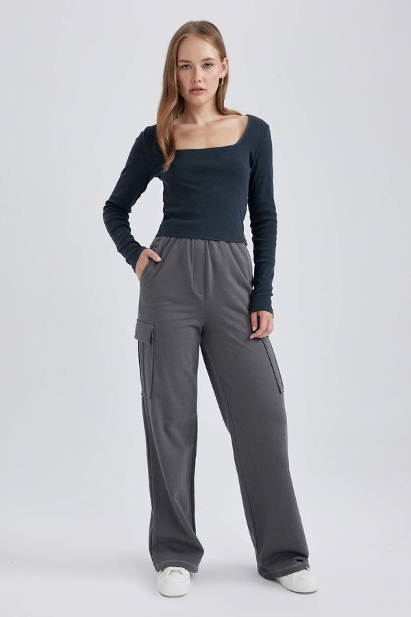 DEFACTO DEFACTO Cargo Jogger Thick Sweatshirt Fabric Pants