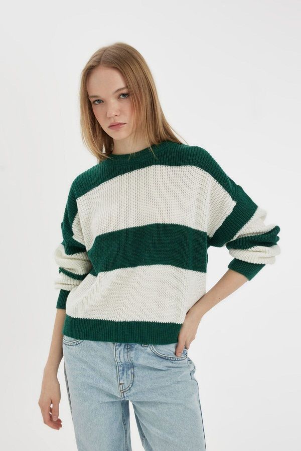 DEFACTO DEFACTO Cool Oversize Fit Crew Neck Knitwear Sweater