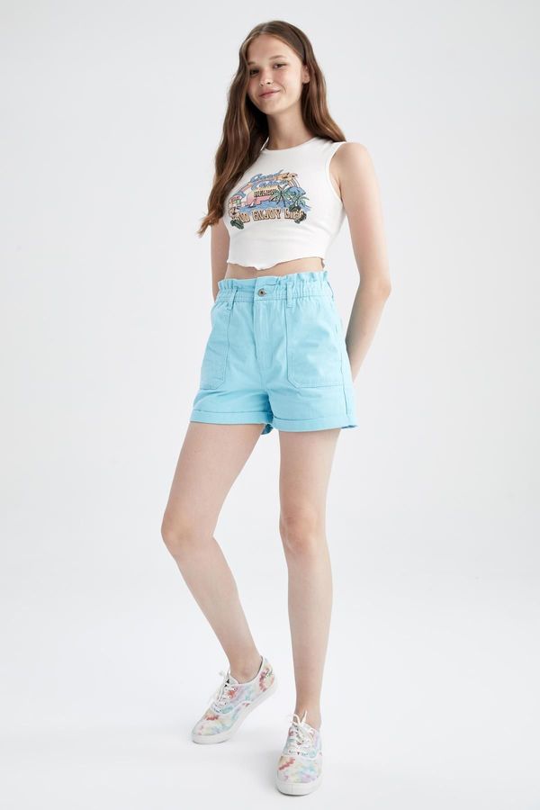 DEFACTO DEFACTO Cool Regular Fit 100% Cotton Shorts