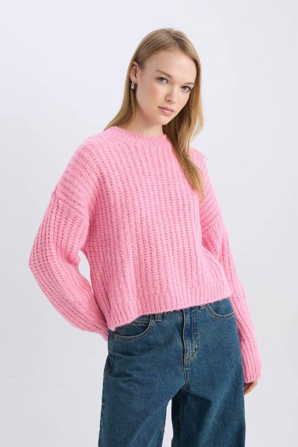 DEFACTO DEFACTO Coool Oversize Fit Crew Neck Knitted Sweater