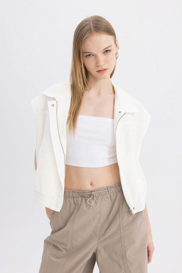 DEFACTO DEFACTO Coool Regular Fit Gabardine Vest