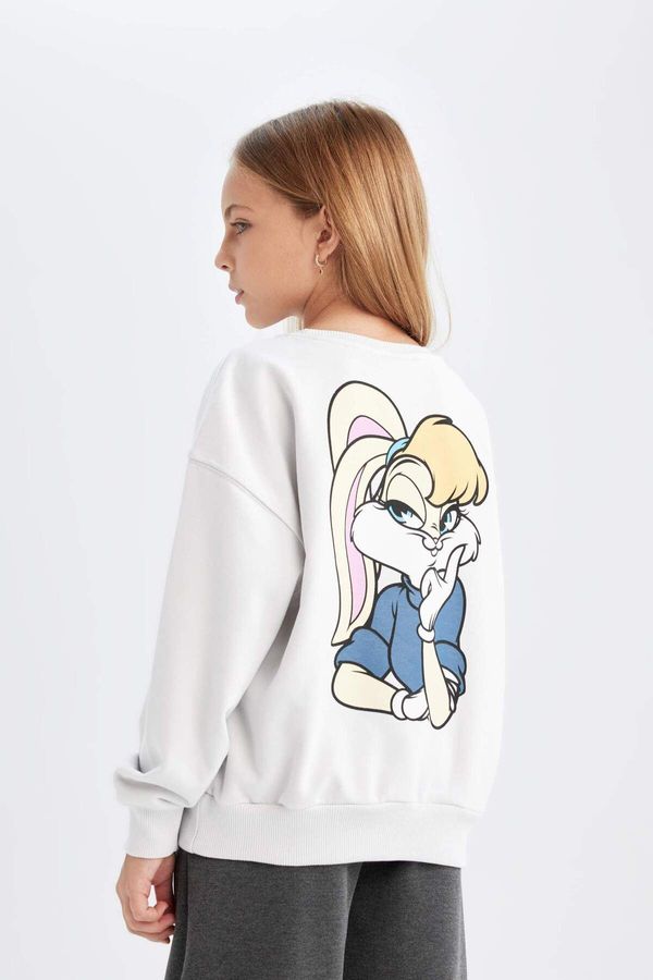 DEFACTO DEFACTO DFC - Girls Looney Tunes Relax Fit Crew Neck Sweatshirt