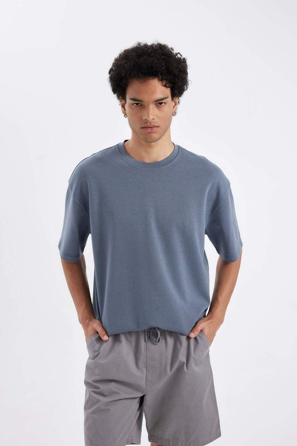 DEFACTO DEFACTO DFC - Oversize Fit Crew Neck Heavy Fabric Short Sleeve T-Shirt