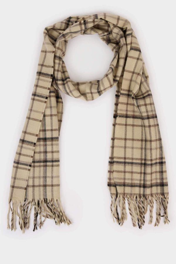 DEFACTO DEFACTO DFM - Men's Checkered Woven Scarf