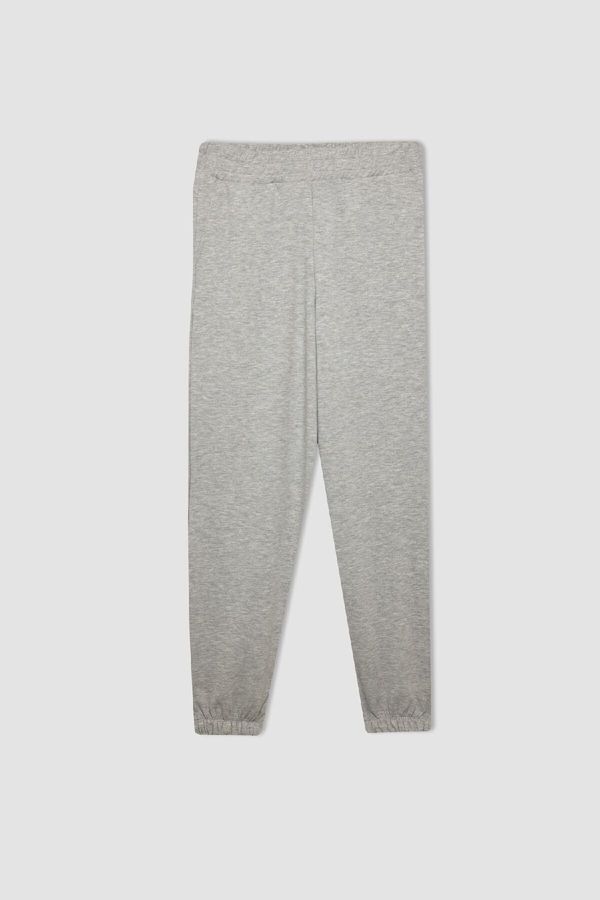 DEFACTO DEFACTO Fit Jogger Sweatpants Oversize Wide Mould Pocket Standard Size Scuba Diving Fabric