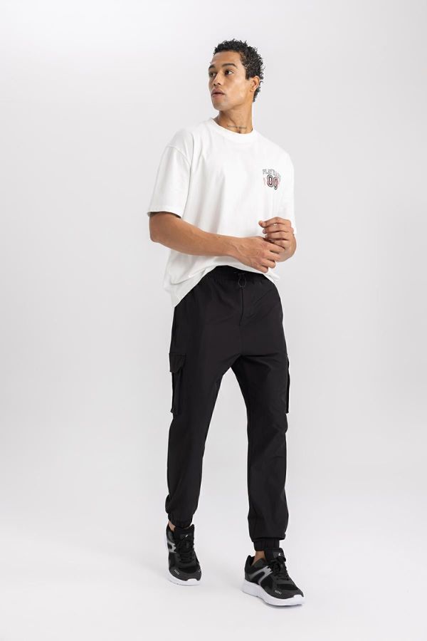 DEFACTO DEFACTO Fit Standard Fit Cargo Pocket Woven Sports Jogger Sweatpants