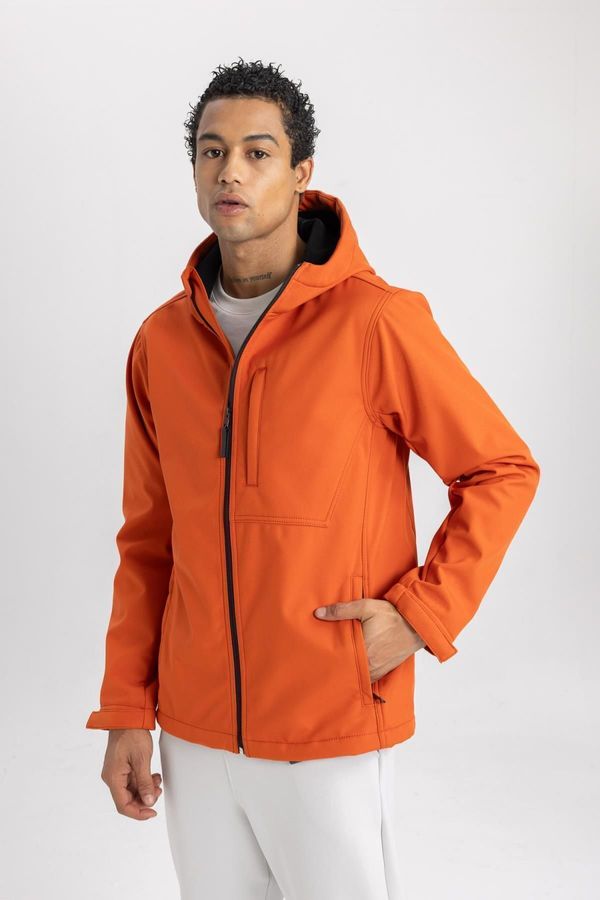 DEFACTO DEFACTO Fit Water Repellent Regular Fit Hooded Softshell Jacket