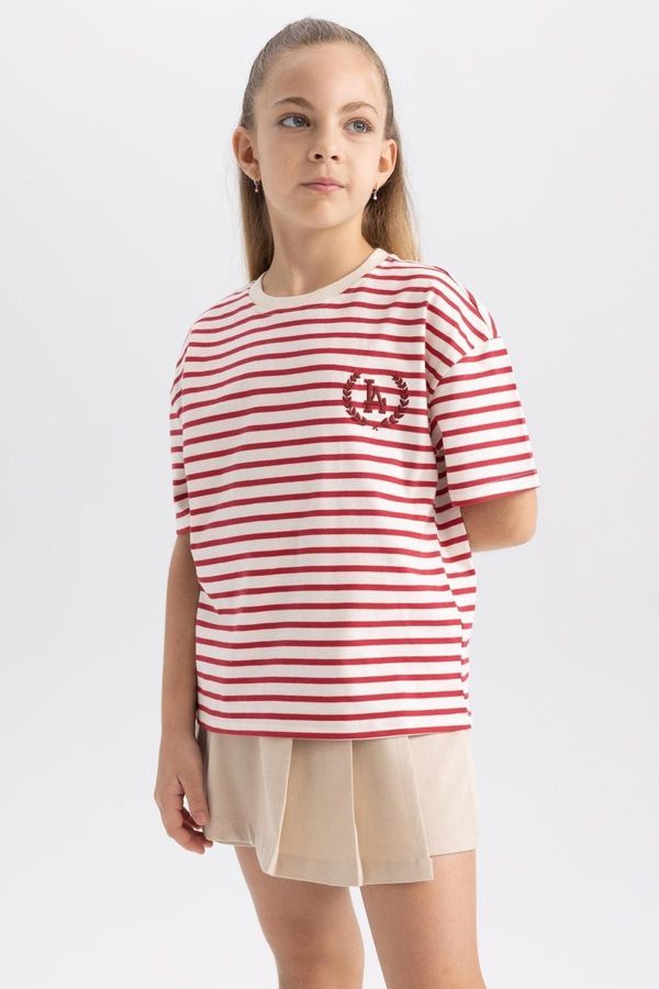 DEFACTO DEFACTO Girl Oversize Fit Short Sleeve T-Shirt