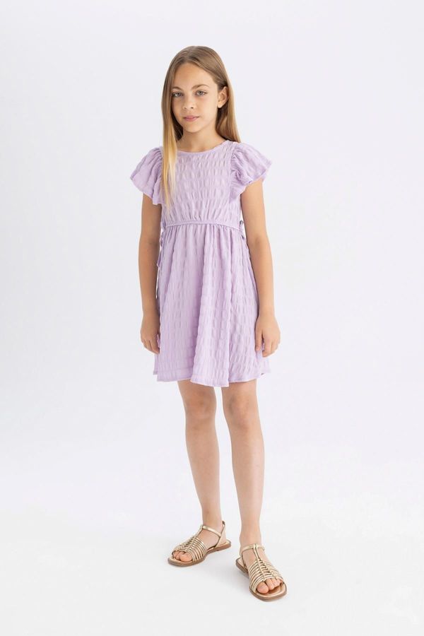 DEFACTO DEFACTO Girl&#39;s Short Sleeve Wrap Dress