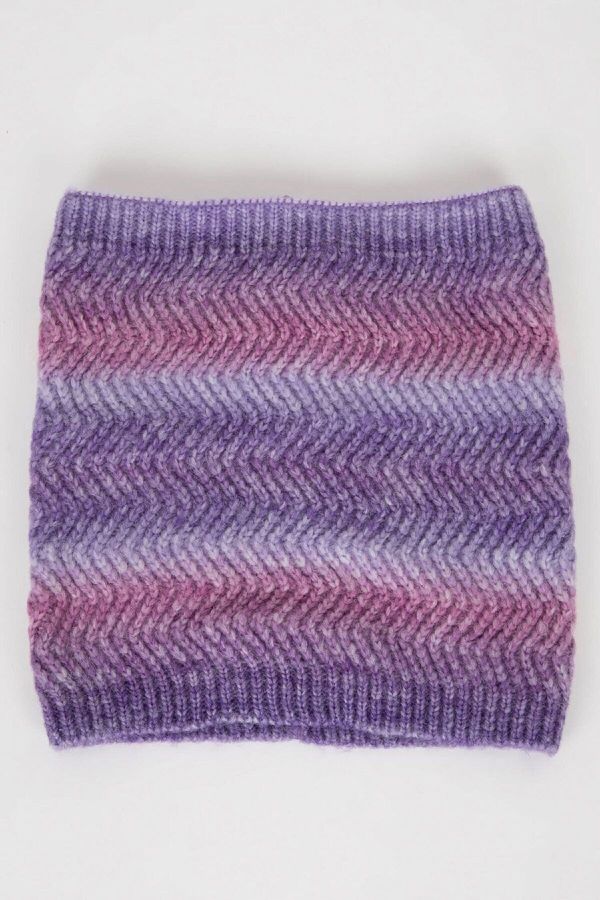 DEFACTO DEFACTO Girls Gradient Printed Knitted Scarf