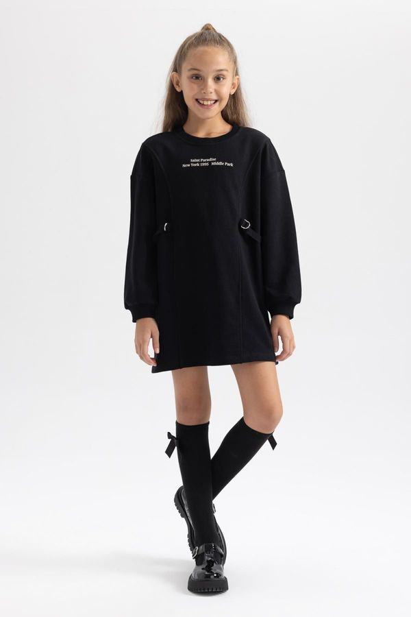 DEFACTO DEFACTO Girls Printed Sweat Dress