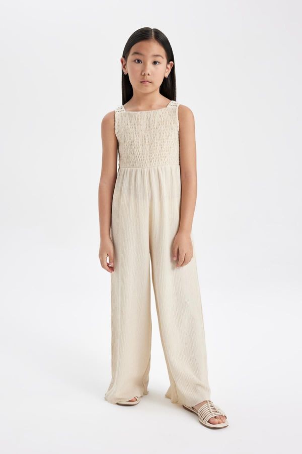 DEFACTO DEFACTO Girl's Sleeveless Wrapped Long Jumpsuit