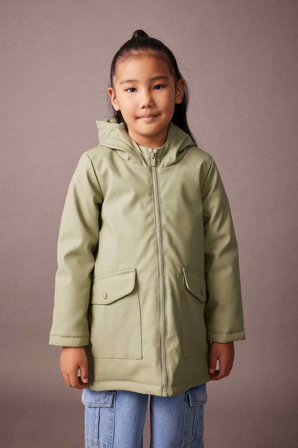 DEFACTO DEFACTO Girls Waterproof Hooded Raincoat