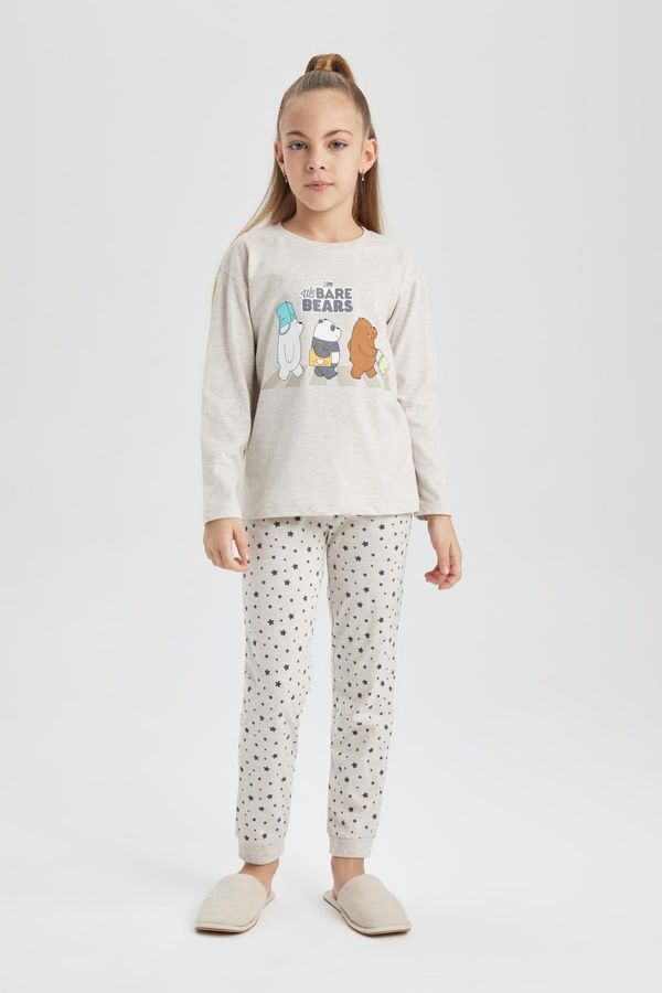 DEFACTO DEFACTO Girls We Bare Bears Long Sleeve Pajamas Set