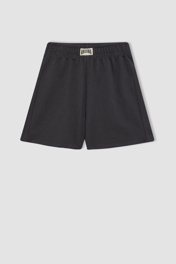 DEFACTO DEFACTO Girls' Woven Labeled Shorts