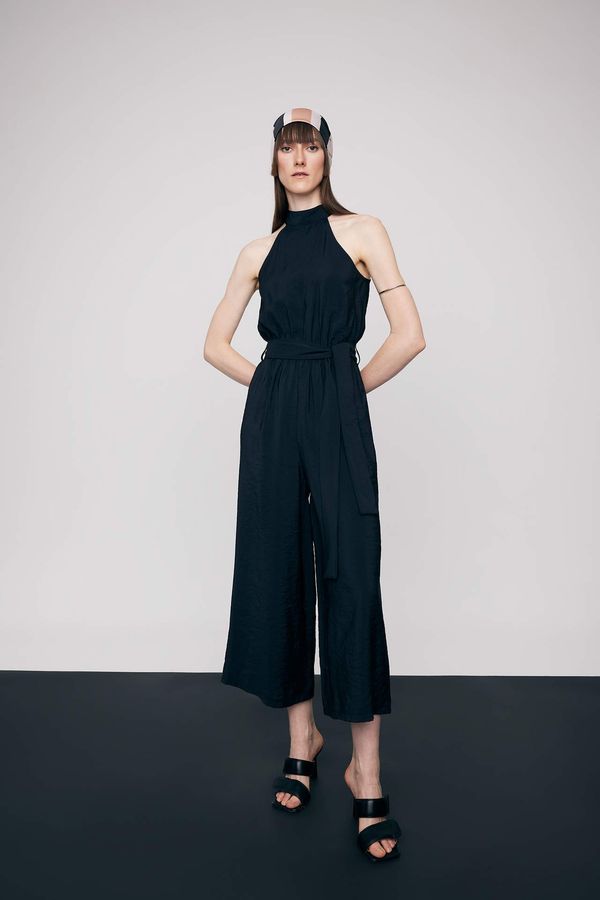 DEFACTO DEFACTO Halter Collar Ayrobin Sleeveless Jumpsuit