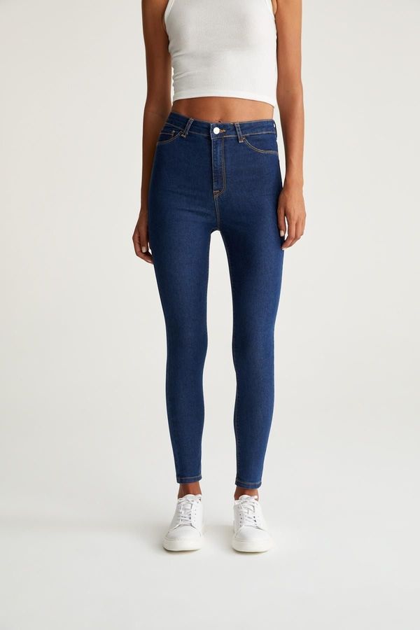 DEFACTO DEFACTO Jeggnig Super Skinny Fit High Waist Skinny Jean Trousers