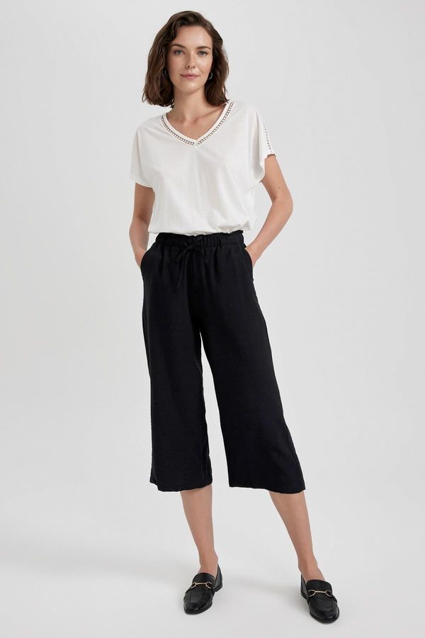 DEFACTO DEFACTO Linen Look Capri Pants