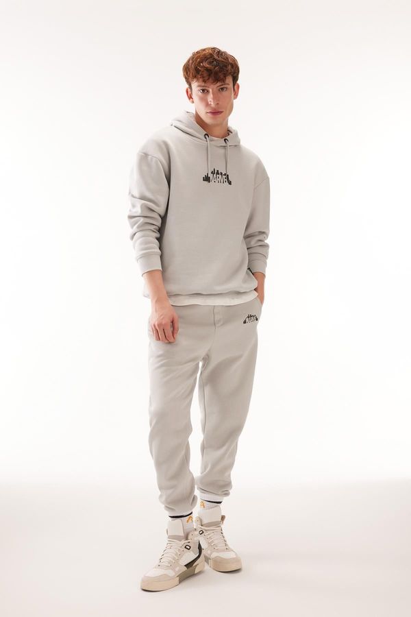 DEFACTO DEFACTO Marvel Logo Only Pocket Elastic Waist Leg Jogger Sweatpants