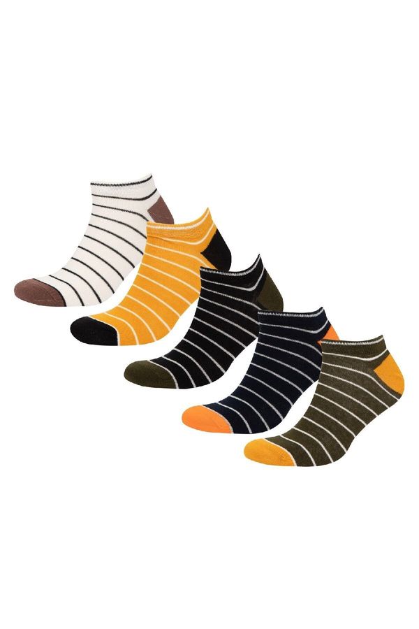 DEFACTO DEFACTO Men's 5-Pack Cotton Ankle Socks