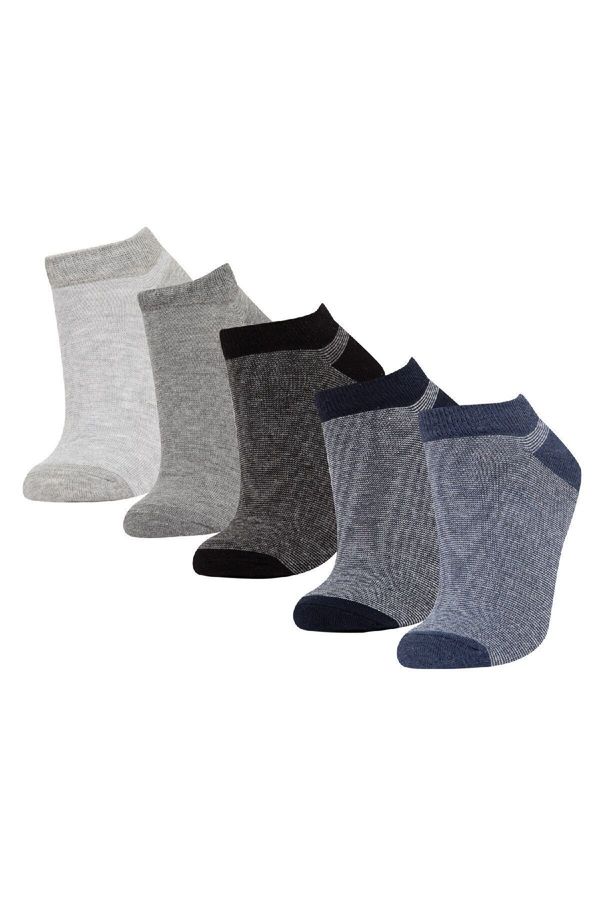 DEFACTO DEFACTO Men's 5-Pack Cotton Ankle Socks