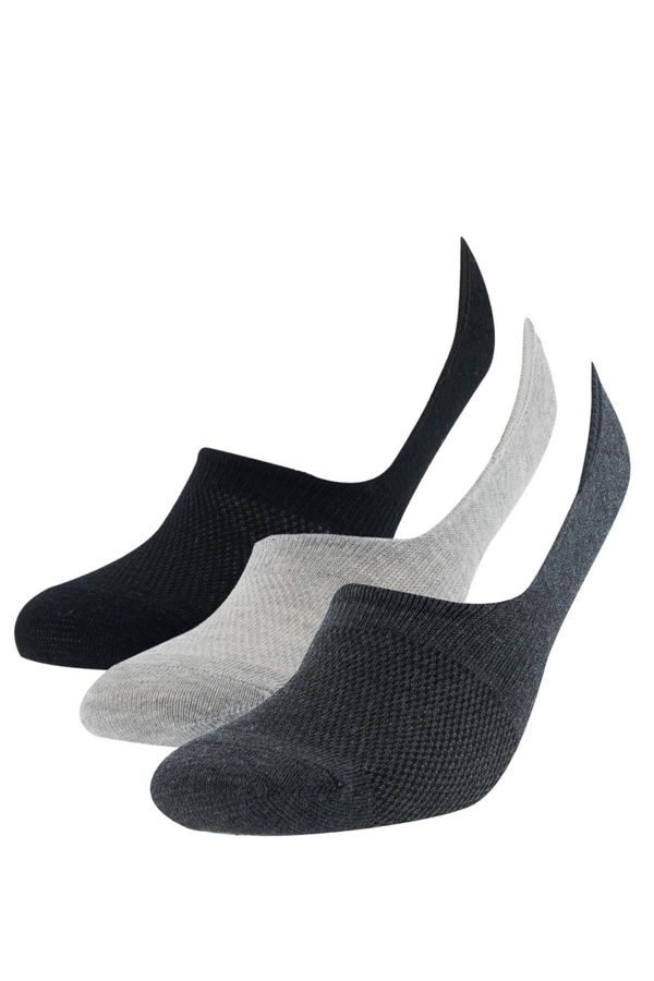 DEFACTO DEFACTO Men's Basic 3-Piece Ballet Socks