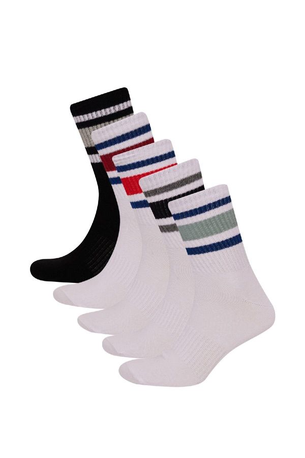 DEFACTO DEFACTO Men's Comfortable Elastic 5-Pack Cotton Ankle Socks