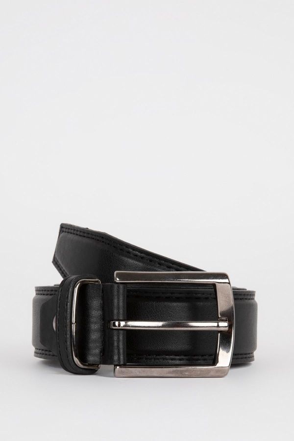 DEFACTO DEFACTO Men's Faux Leather Classic Belt