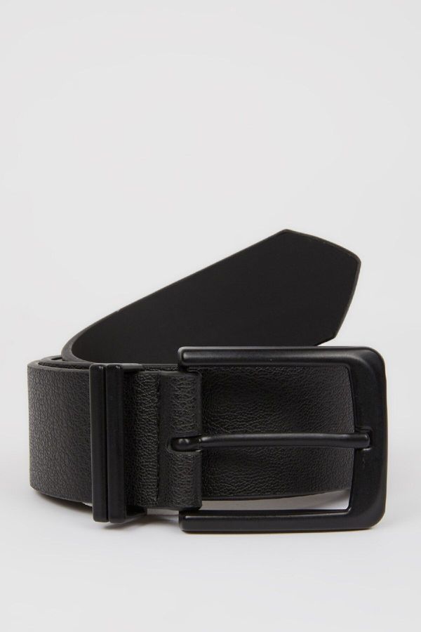 DEFACTO DEFACTO Men's Faux Leather Jean Belt