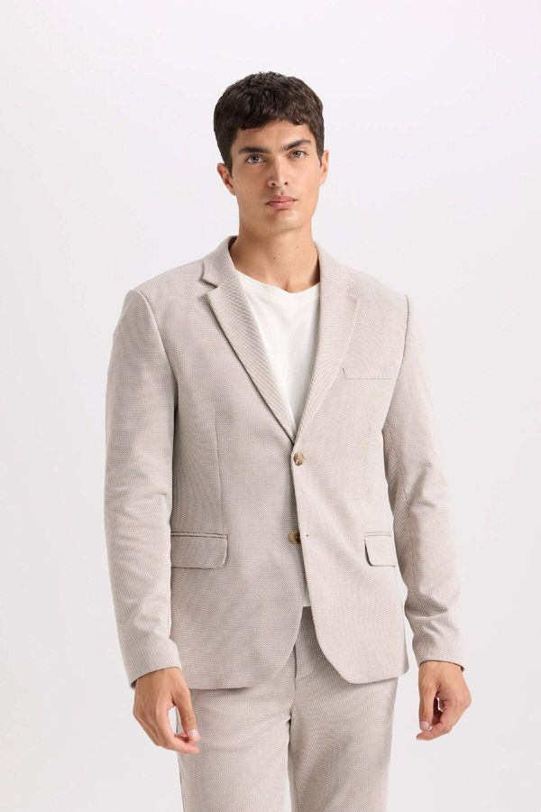 DEFACTO DEFACTO Modern Fit Lined Buttoned Blazer Jacket