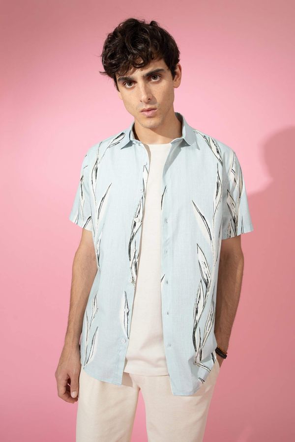 DEFACTO DEFACTO Modern Fit Printed Short Sleeve Shirt