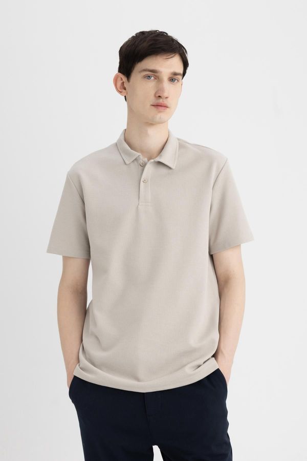 DEFACTO DEFACTO New Regular Fit Basic Plain Short Sleeve Polo Shirt