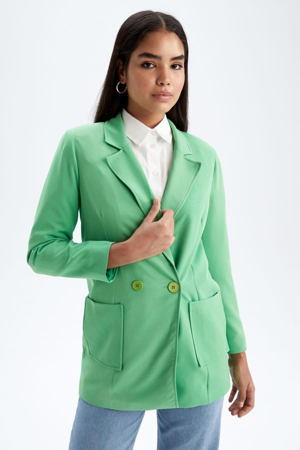 DEFACTO DEFACTO Oversize Fit Crepe Blazer Jacket