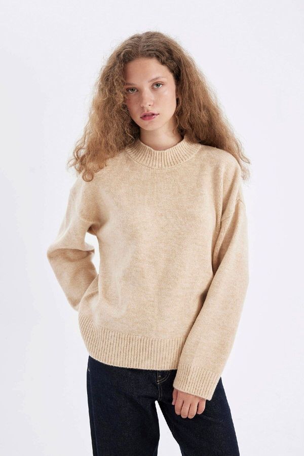 DEFACTO DEFACTO Oversize Fit Half Turtleneck Knitwear Sweater